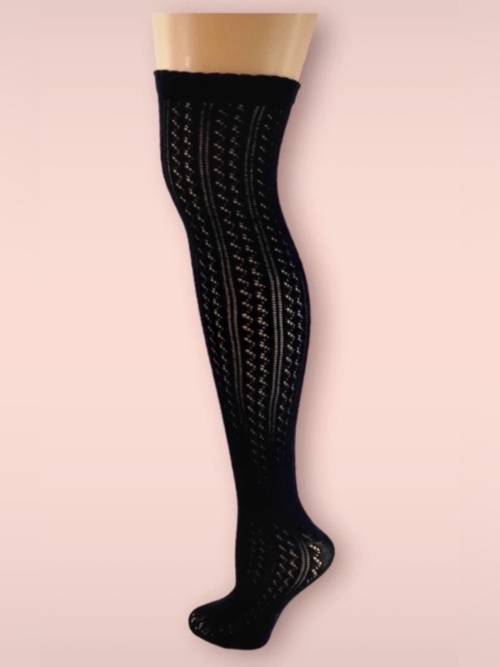 G by Guess Black Knit Leg Warmers with Ruffle Trim